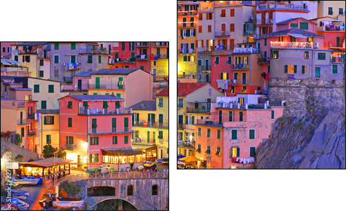 Manarola, Cinque Terre, Italy - Two-piece canvas, Diptych