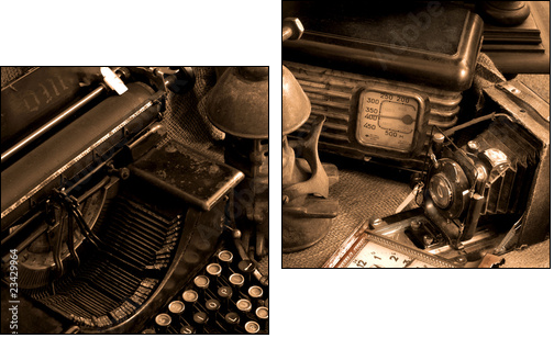 Vintage still-life - Two-piece canvas, Diptych