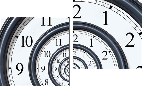 Time Spiral - Two-piece canvas, Diptych