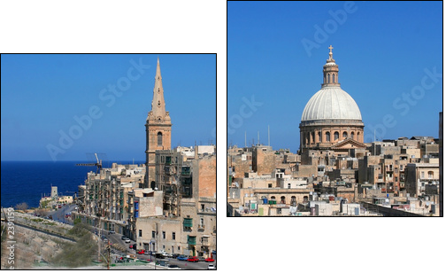 valletta city - Two-piece canvas, Diptych