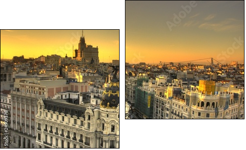 Edificio Metropolis Madrid - Two-piece canvas, Diptych