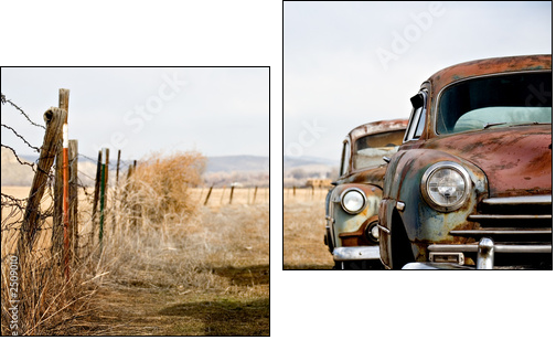 vintage cars - Two-piece canvas, Diptych