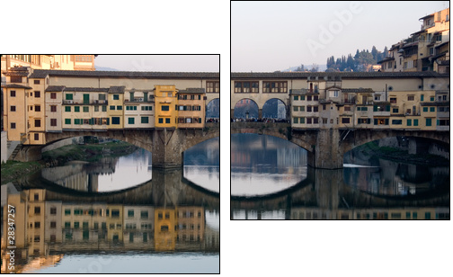 Ponte Vecchio a Firenze - Two-piece canvas, Diptych