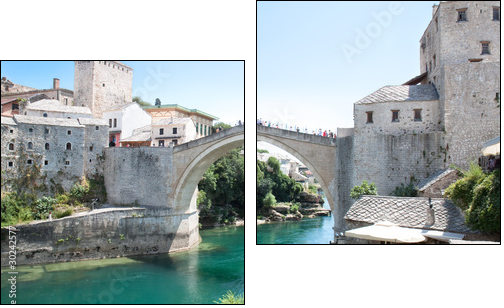 Old bridge - Mosta - Two-piece canvas, Diptych