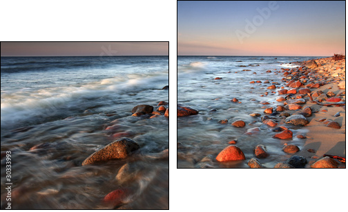 Coast in baltic - Two-piece canvas, Diptych