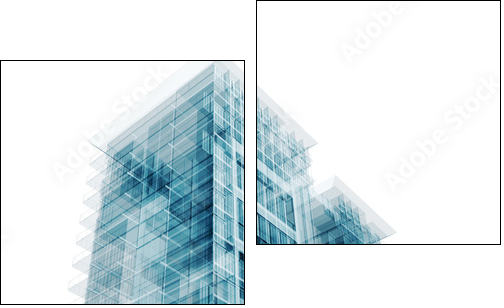 Contemporary architecture - Two-piece canvas, Diptych