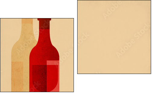 Le vin - Two-piece canvas, Diptych