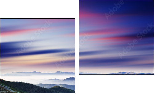 mountain landscape - Two-piece canvas, Diptych