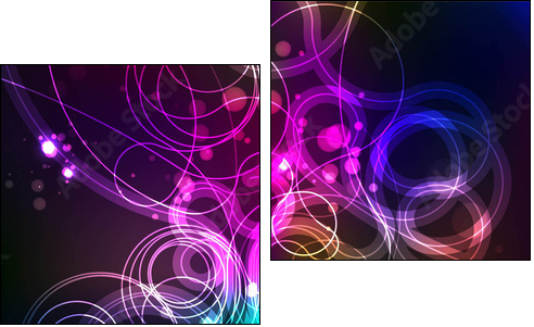 Abstract Background Vector - Two-piece canvas, Diptych