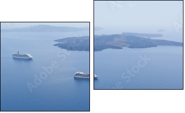 Santorini - Two-piece canvas, Diptych