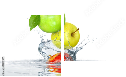 Obst 344 - Two-piece canvas, Diptych