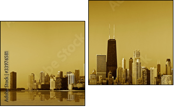Chicago gold coast. - Two-piece canvas, Diptych