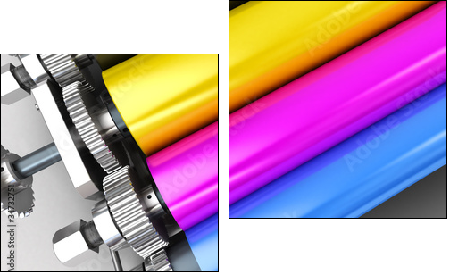 print machine - Two-piece canvas, Diptych