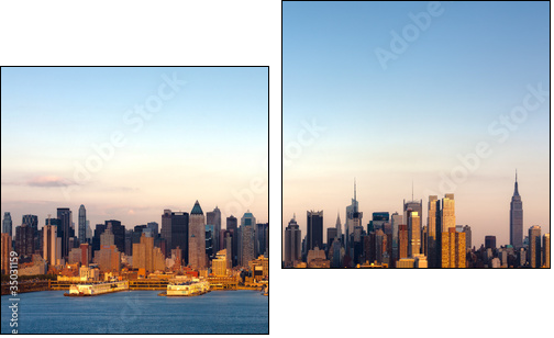 New York skyline - Two-piece canvas, Diptych