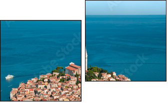 Luftaufnahme von Rovinj-Istrien im Sommer. - Two-piece canvas, Diptych