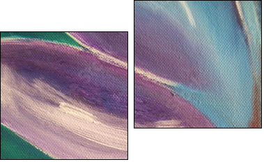 Vibrant abstract - Two-piece canvas, Diptych