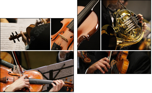 classical music collage - Two-piece canvas, Diptych