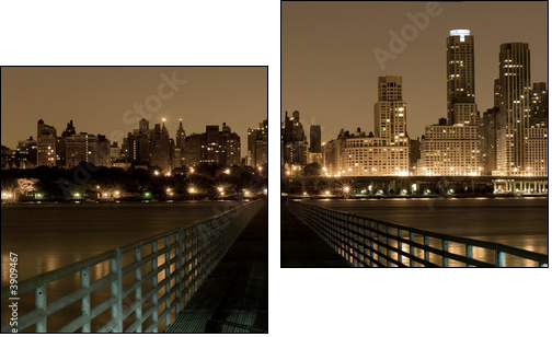 Bridge to Manhattan - Two-piece canvas, Diptych