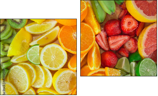 fruit background - Two-piece canvas, Diptych