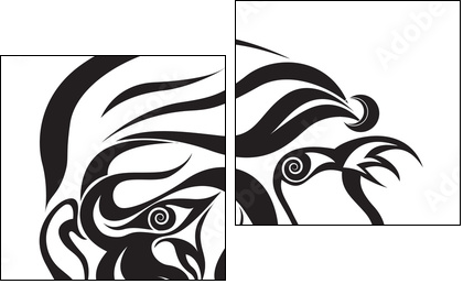 How you feel vector illustration - Two-piece canvas, Diptych