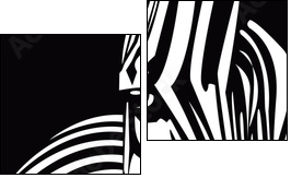 zebra - Two-piece canvas, Diptych