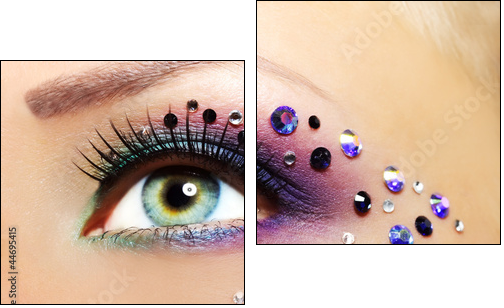 Beautiful Eye Makeup - Two-piece canvas, Diptych