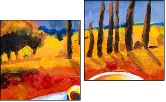 Two cups of coffee - Two-piece canvas, Diptych