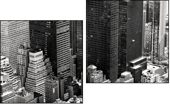 Manhattan, New York City. USA. - Two-piece canvas, Diptych