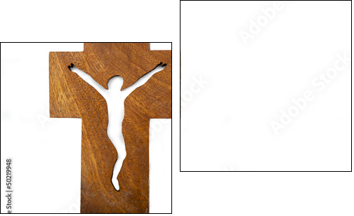 Modern Crucifix - Two-piece canvas, Diptych