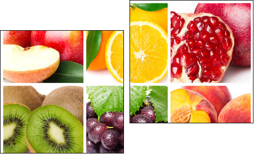 Fruit collage - Two-piece canvas, Diptych