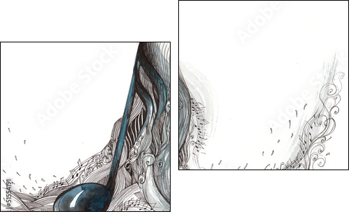 music - Two-piece canvas, Diptych