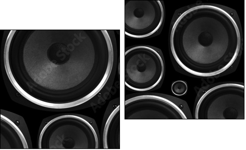 Speakers abstract background - Two-piece canvas, Diptych