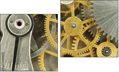 clockwork - Two-piece canvas, Diptych