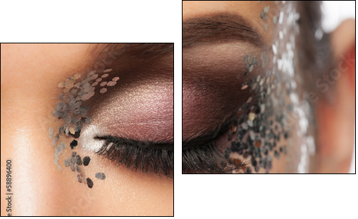 Eye Makeup - Two-piece canvas, Diptych