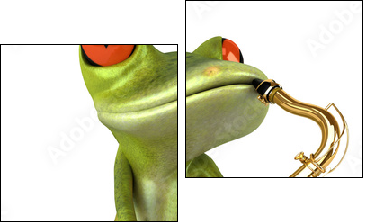 Frog - Two-piece canvas, Diptych