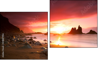 Teneriffa Sunset - Two-piece canvas, Diptych