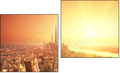 Future New York - Two-piece canvas, Diptych