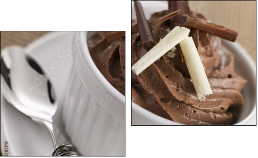 Mousse au Chocolat - Two-piece canvas, Diptych