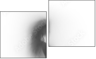 Sexy woman body silhouette - Two-piece canvas, Diptych