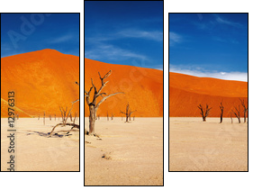 Namib Desert, Sossusvlei, Namibia - Three-piece canvas, Triptych