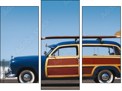 woody-profile - Three-piece canvas, Triptych