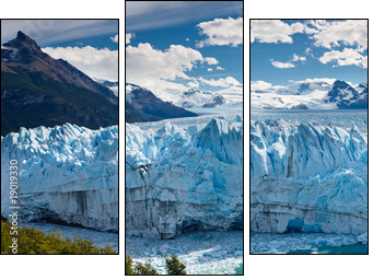 Perito Moreno Glacier, Patagonia, Argentina - Panoramic View - Three-piece canvas, Triptych