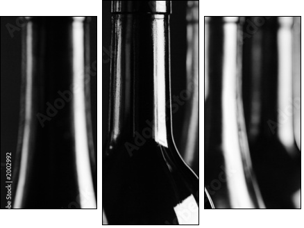 bottles - Three-piece canvas, Triptych