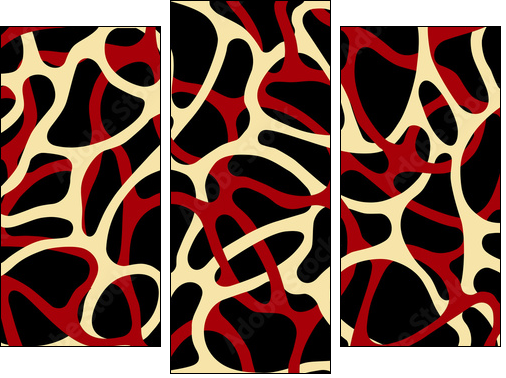 Verflochtener Hintergrund - Three-piece canvas, Triptych