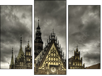 wroclaw- rynek - Three-piece canvas, Triptych