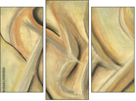 Dancing In Space - Three-piece canvas, Triptych