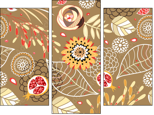 Autumn Texture - Three-piece canvas, Triptych