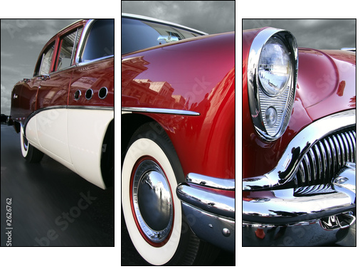 on the road - Three-piece canvas, Triptych