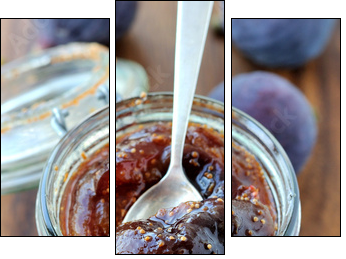 Fig jam - Three-piece canvas, Triptych