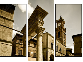 Tuscan historic architecture - Three-piece canvas, Triptych